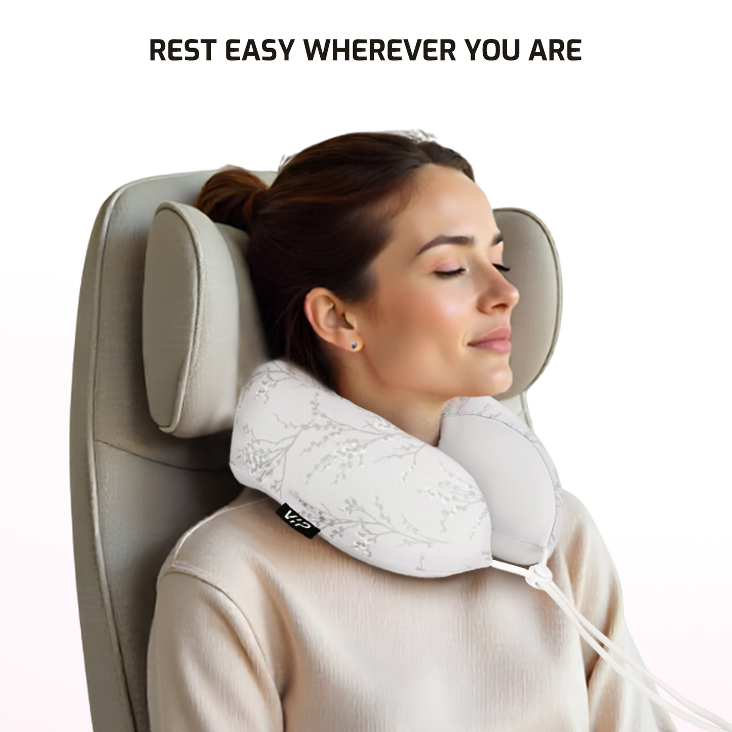 VIP LUXE COMFORT NECK PILLOW BEIGE