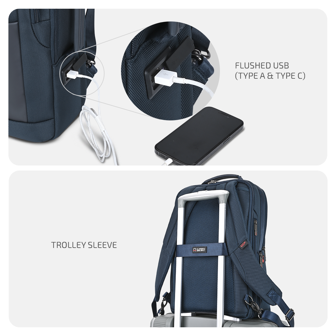 VIP LEGACY Laptop Backpack Navy