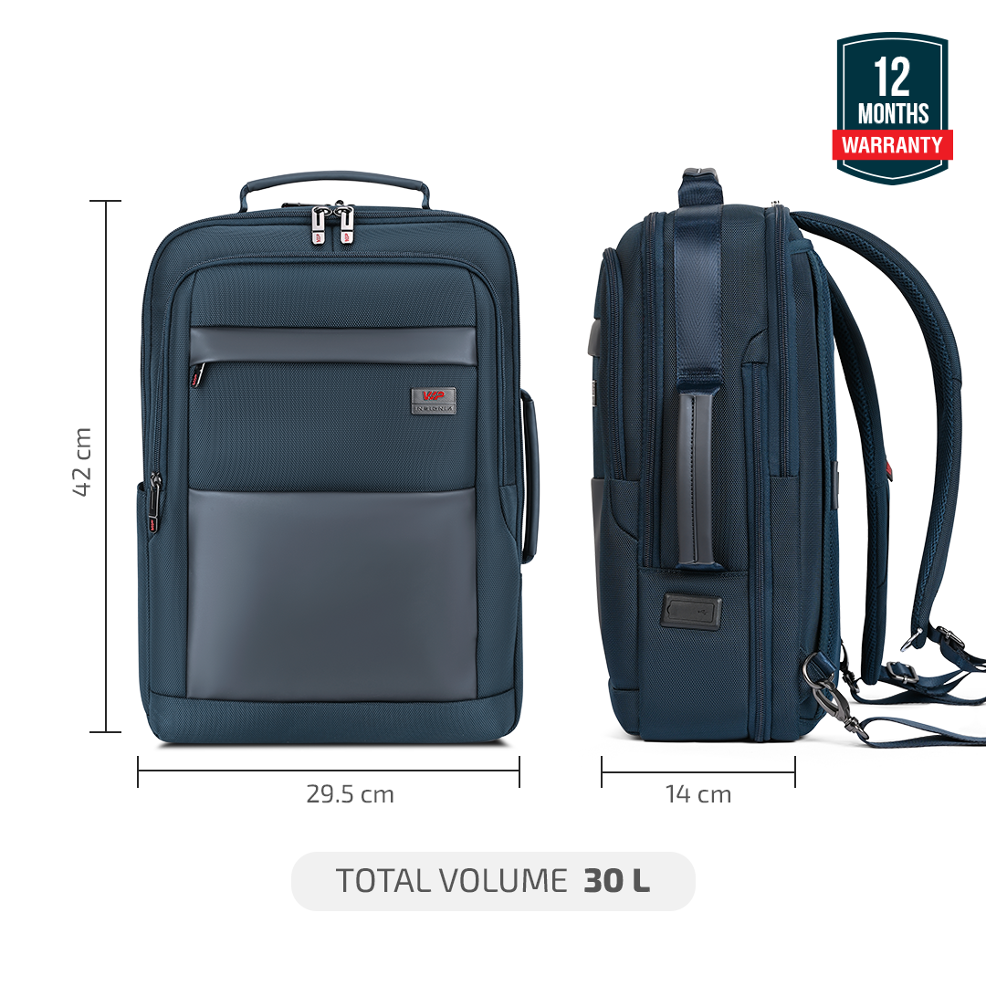 VIP LEGACY Laptop Expander Backpack Navy