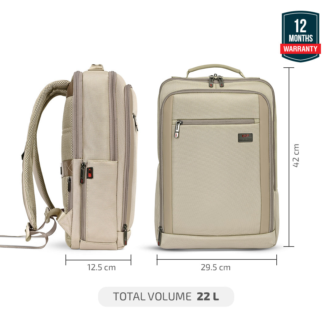 VIP VOGUE Laptop Backpack Beige