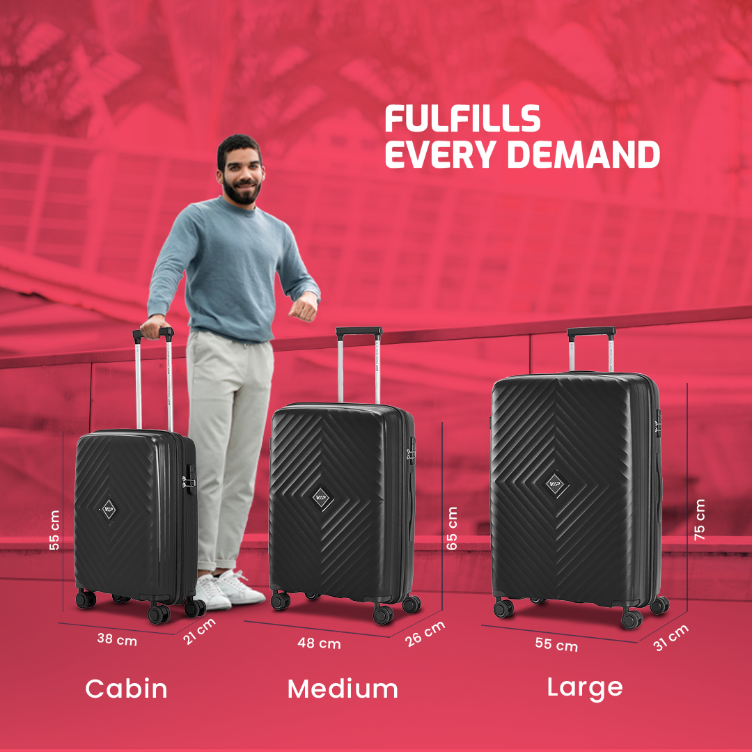 VIP QUAD SET OF 3 BLACK