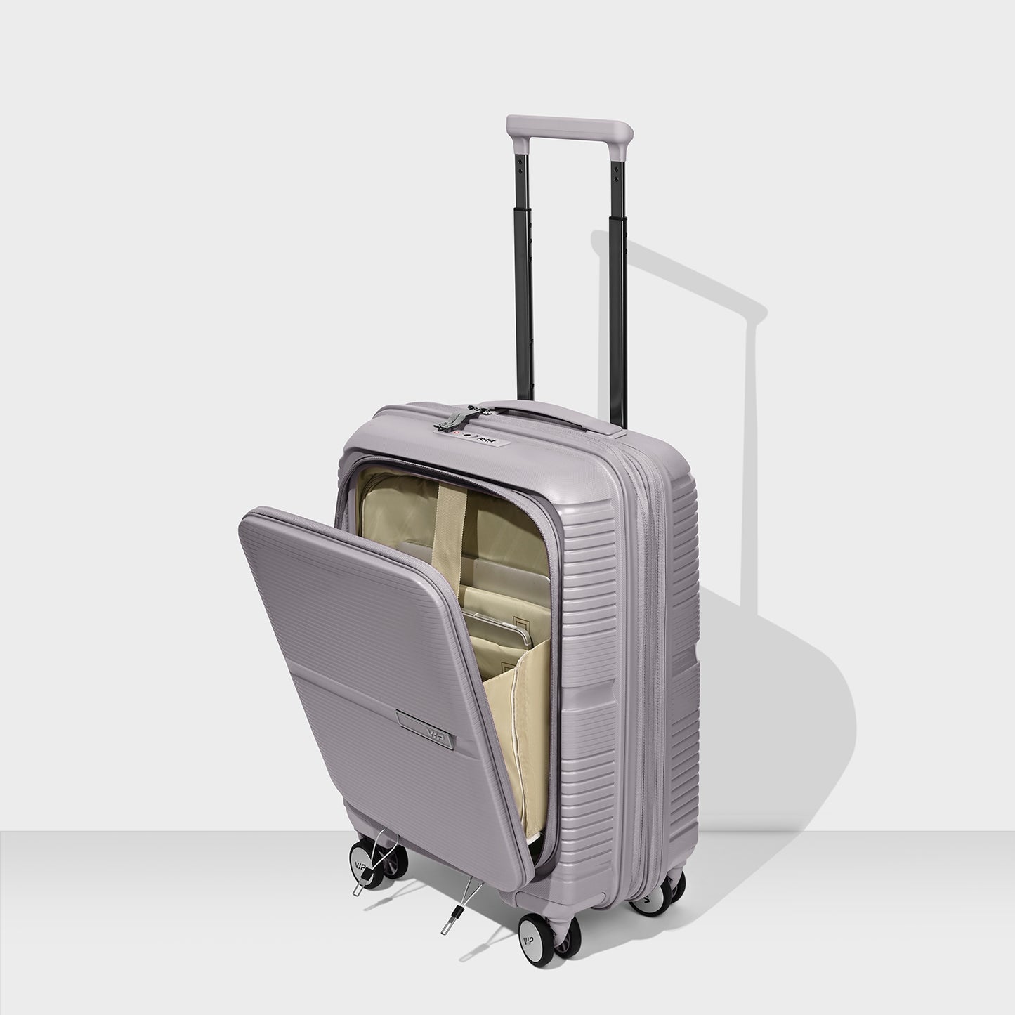 VIP Aer Plus Pro Grey Cabin Trolley Bag