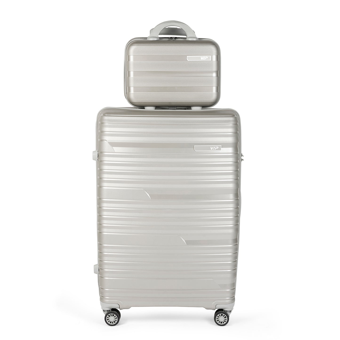 VIP Matrix Set of 3 Trolley Bag Champagne