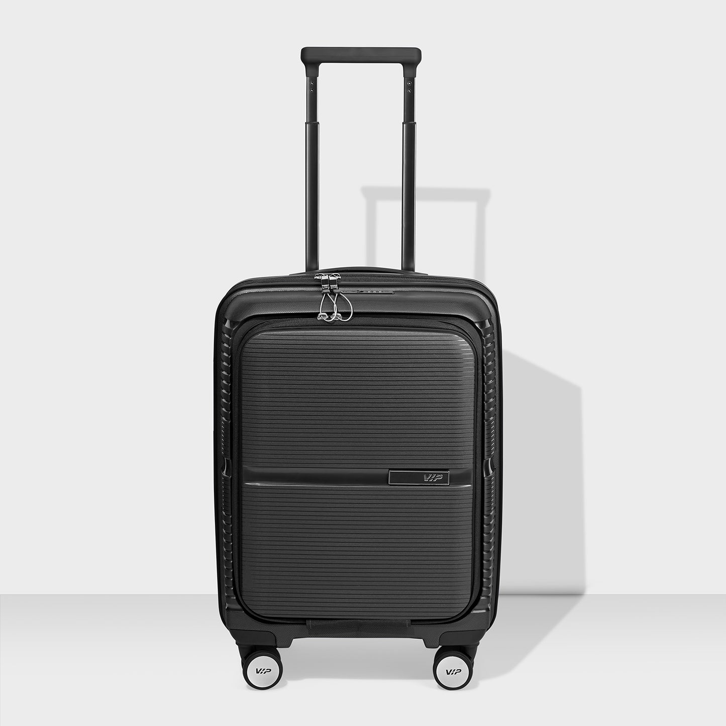 VIP Aer Plus Pro Black Cabin Trolley Bag
