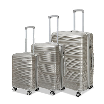 VIP Matrix Set of 3 Trolley Bag Champagne