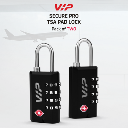 VIP SECURE PRO TSA PAD LOCK ( PACK OF 2)