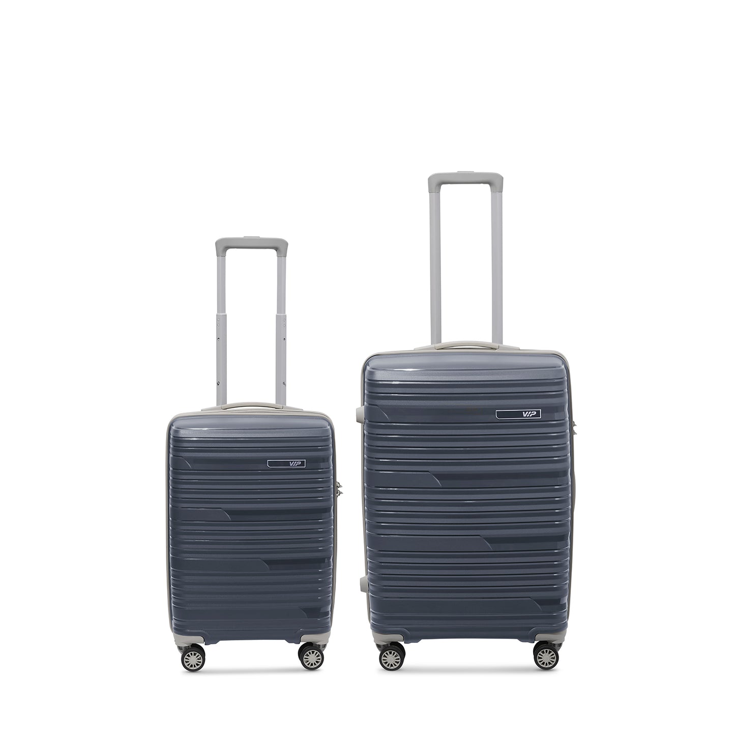 VIP Matrix Set of 2 Trolley Bag Light Grey