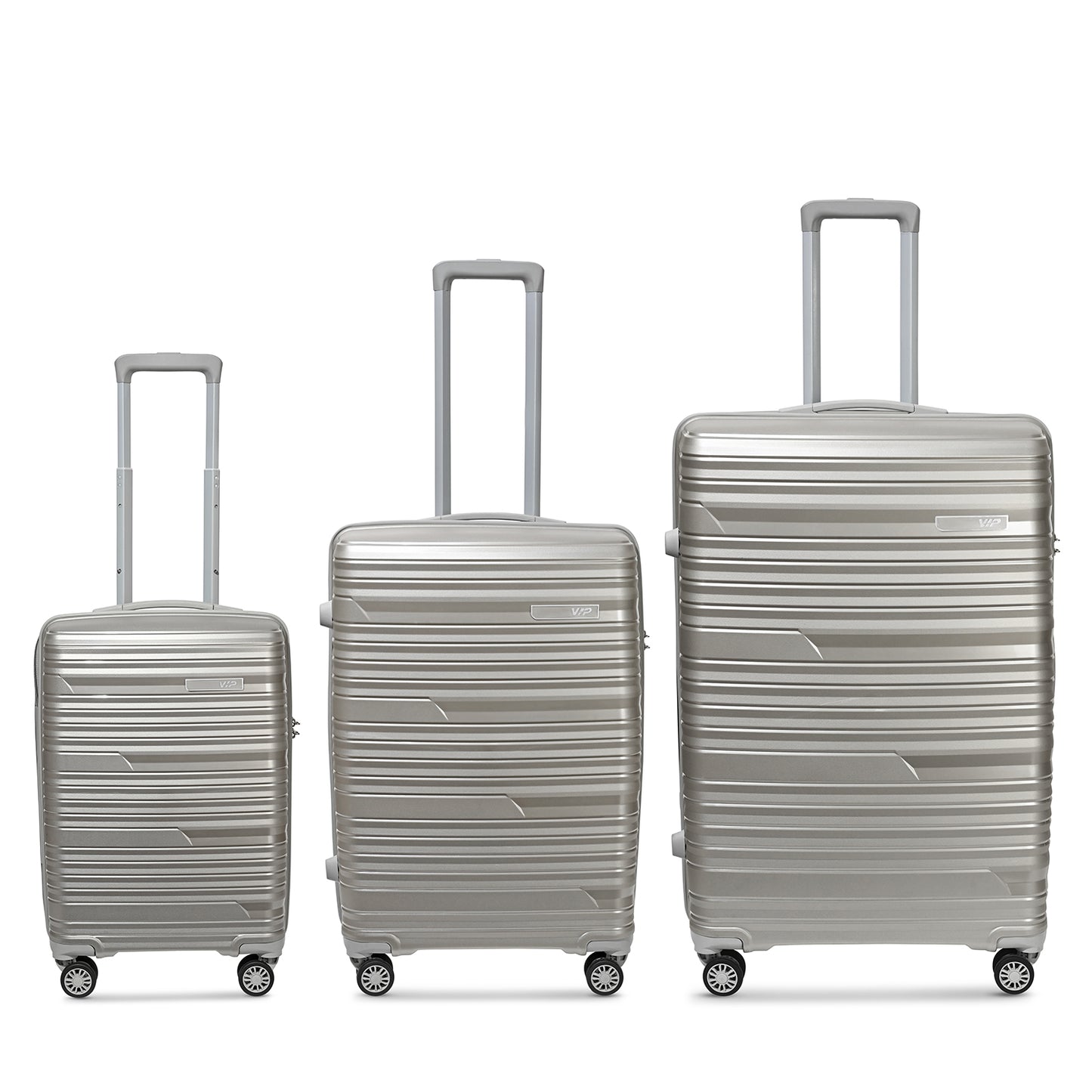 VIP Matrix Set of 3 Trolley Bag Champagne