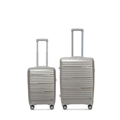 VIP Matrix Set of 2 Trolley Bag Champagne