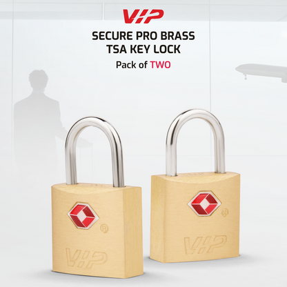 VIP SECURE PRO BRASS TSA KEY LOCK