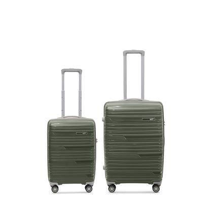 VIP Matrix Set of 2 Trolley Bag Ivy Green