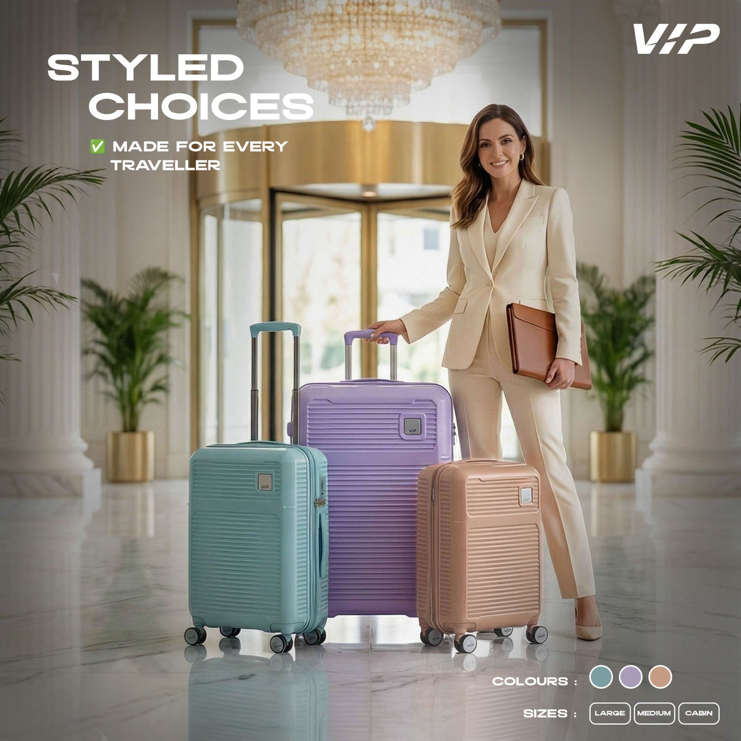 VIP Vero Surf Spray Medium Trolley Bag