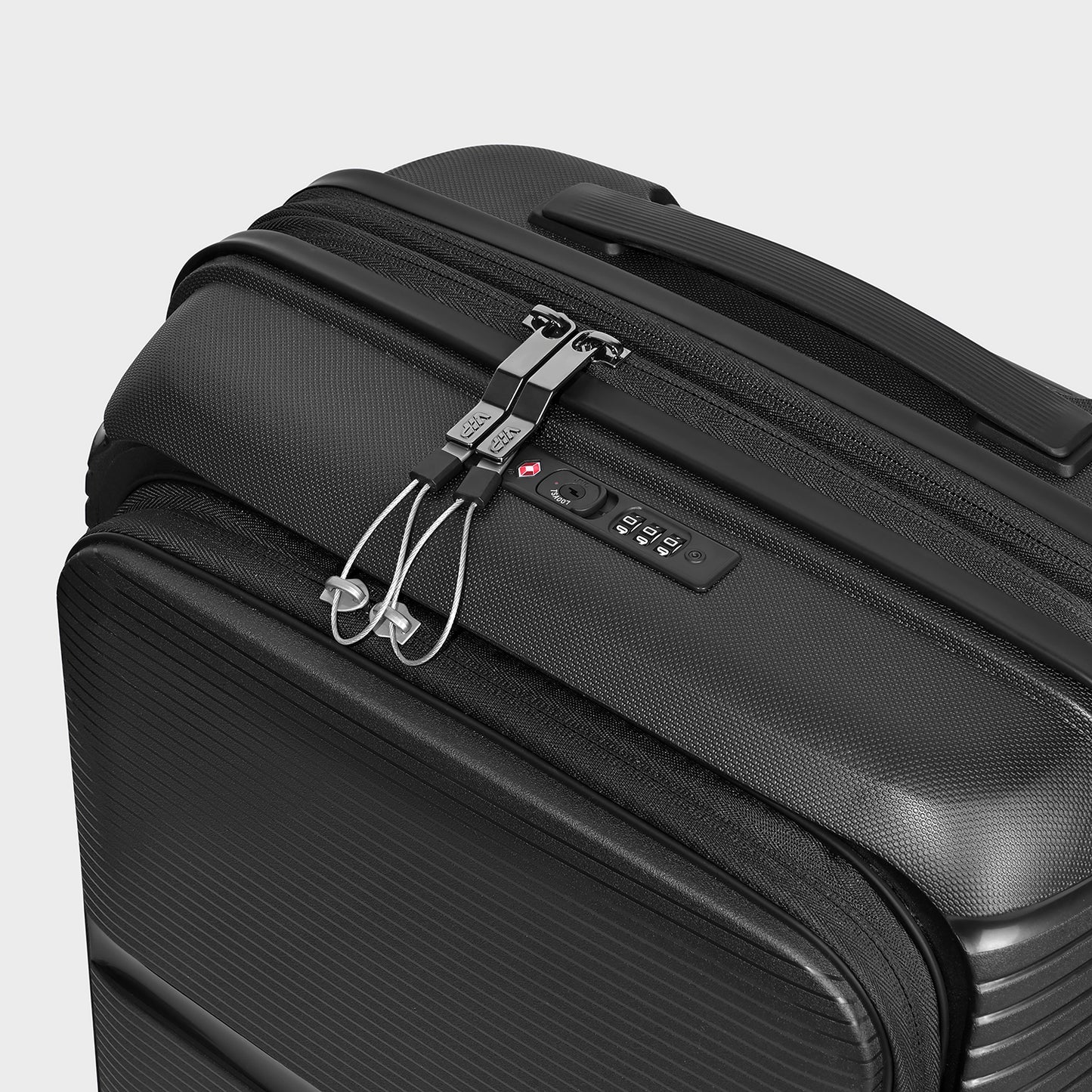 VIP Aer Plus Pro Black Cabin Trolley Bag