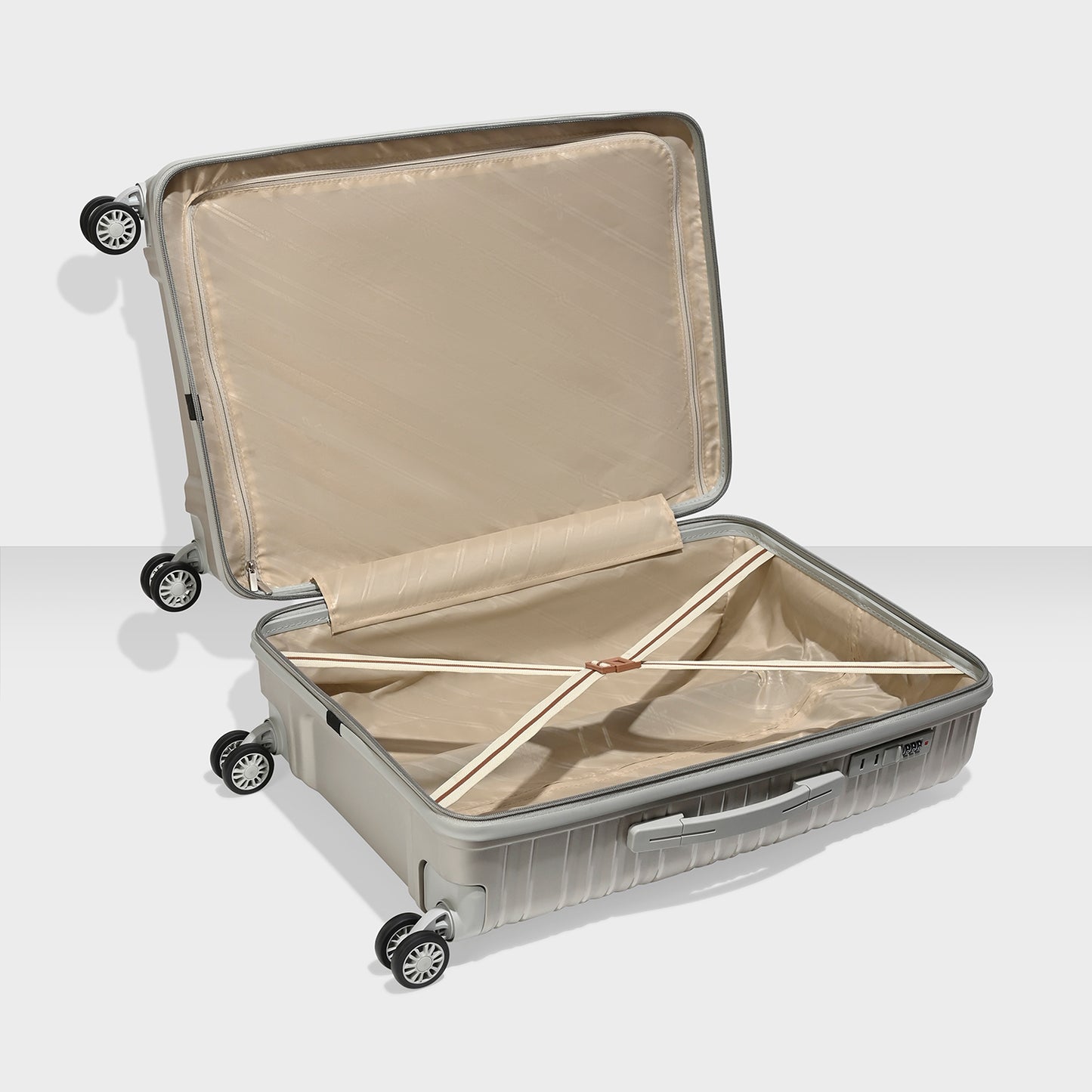 VIP Matrix Set of 2 Trolley Bag Champagne