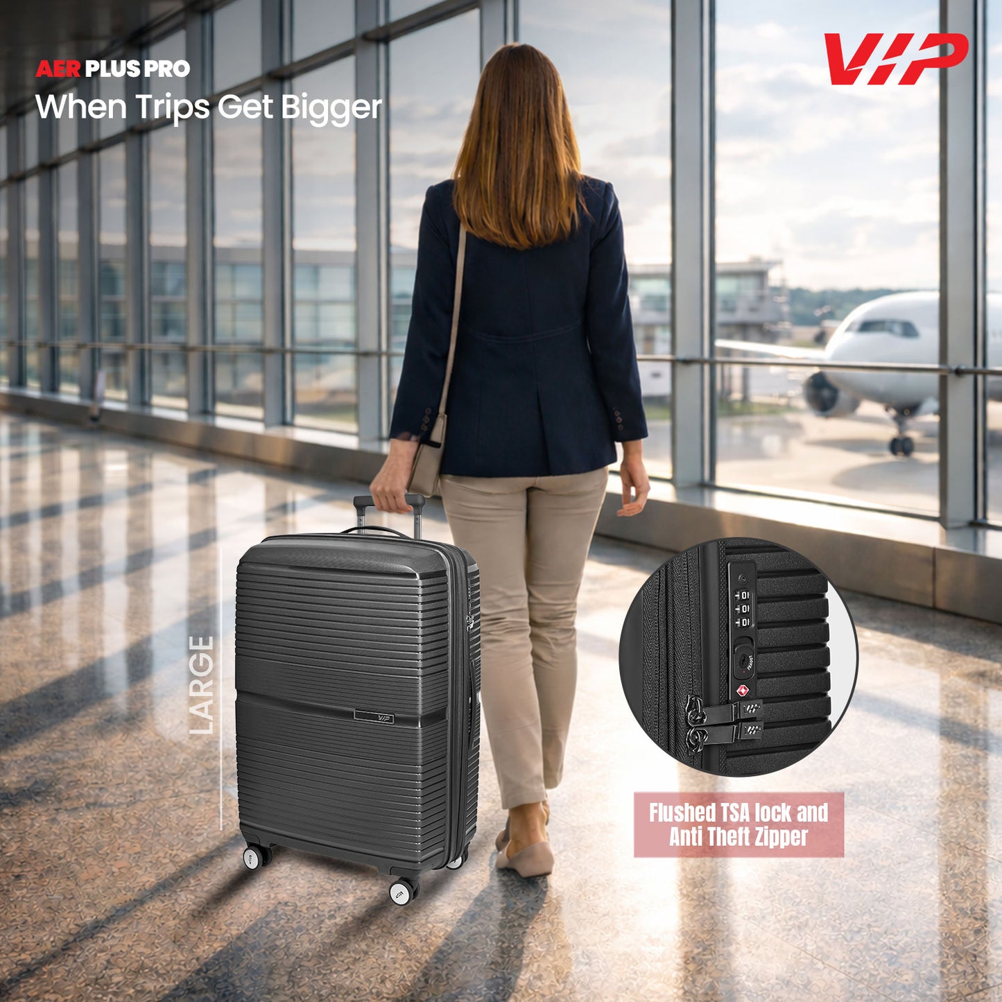 VIP Aer Plus Pro Trolley Bag Large