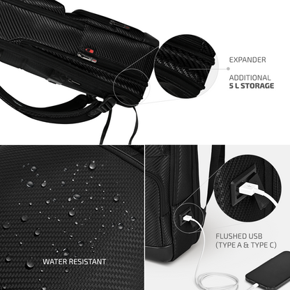 VIP URBAN Mesh Laptop Expander Backpack