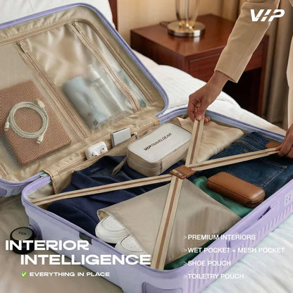VIP Vero Lavender Blue Trolley Bag