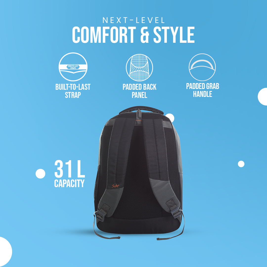 Skybags Arthur (New) "Laptop Backpack (H) Grey"